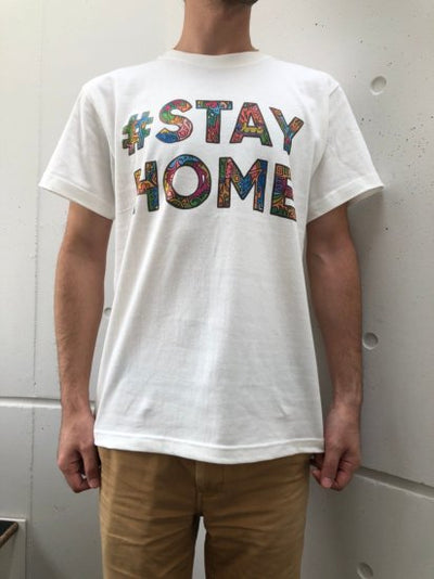 【チャリティ】#STAY HOME フォントTシャツ