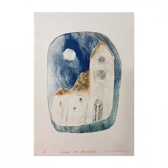 Lune et maison (月と家) | WASABI(ワサビ)アート通販