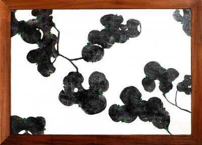 Pressed plants black#2L