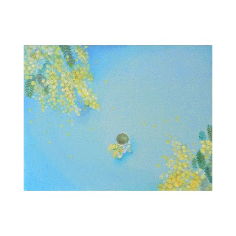 花から見た風景ーミモザと子ども―