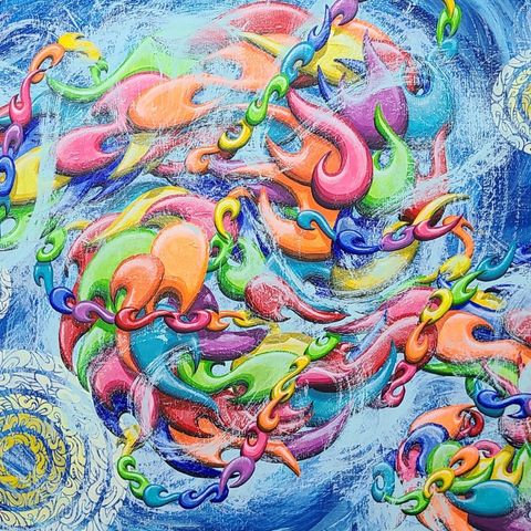 七色狂雲図／MadBlast Hiro｜アート絵画・販売通販WASABI(ワサビ)