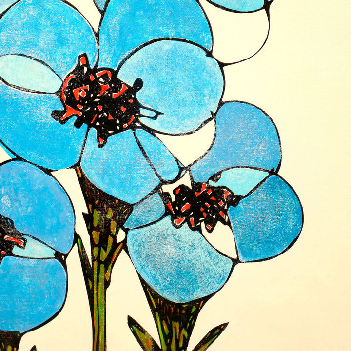 The Brilliant blue flowers_NO.178【原画】