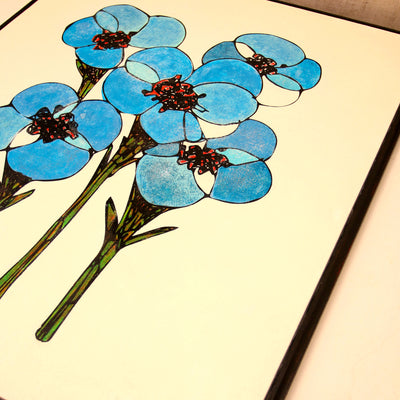 The Brilliant blue flowers_NO.178【原画】