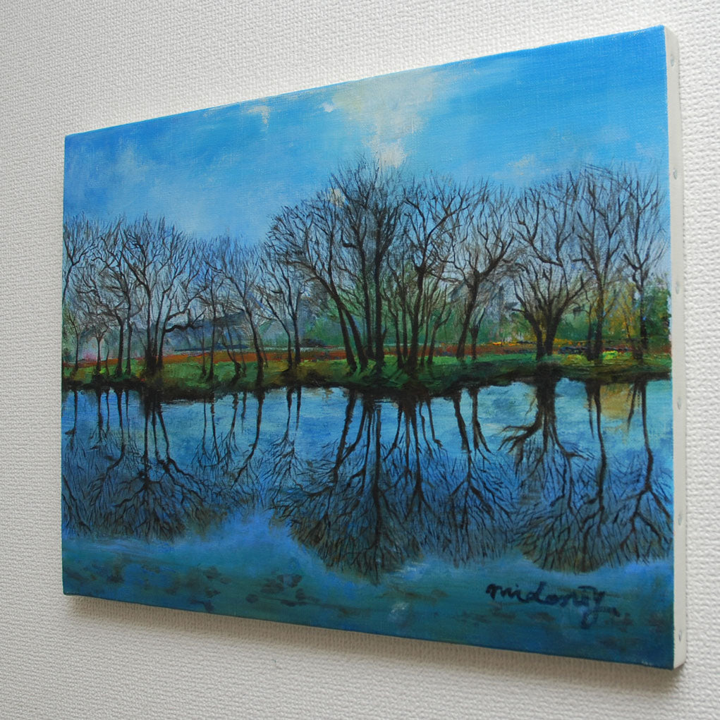 入間川風景／山口ミドリ｜アート絵画・販売通販WASABI(ワサビ)