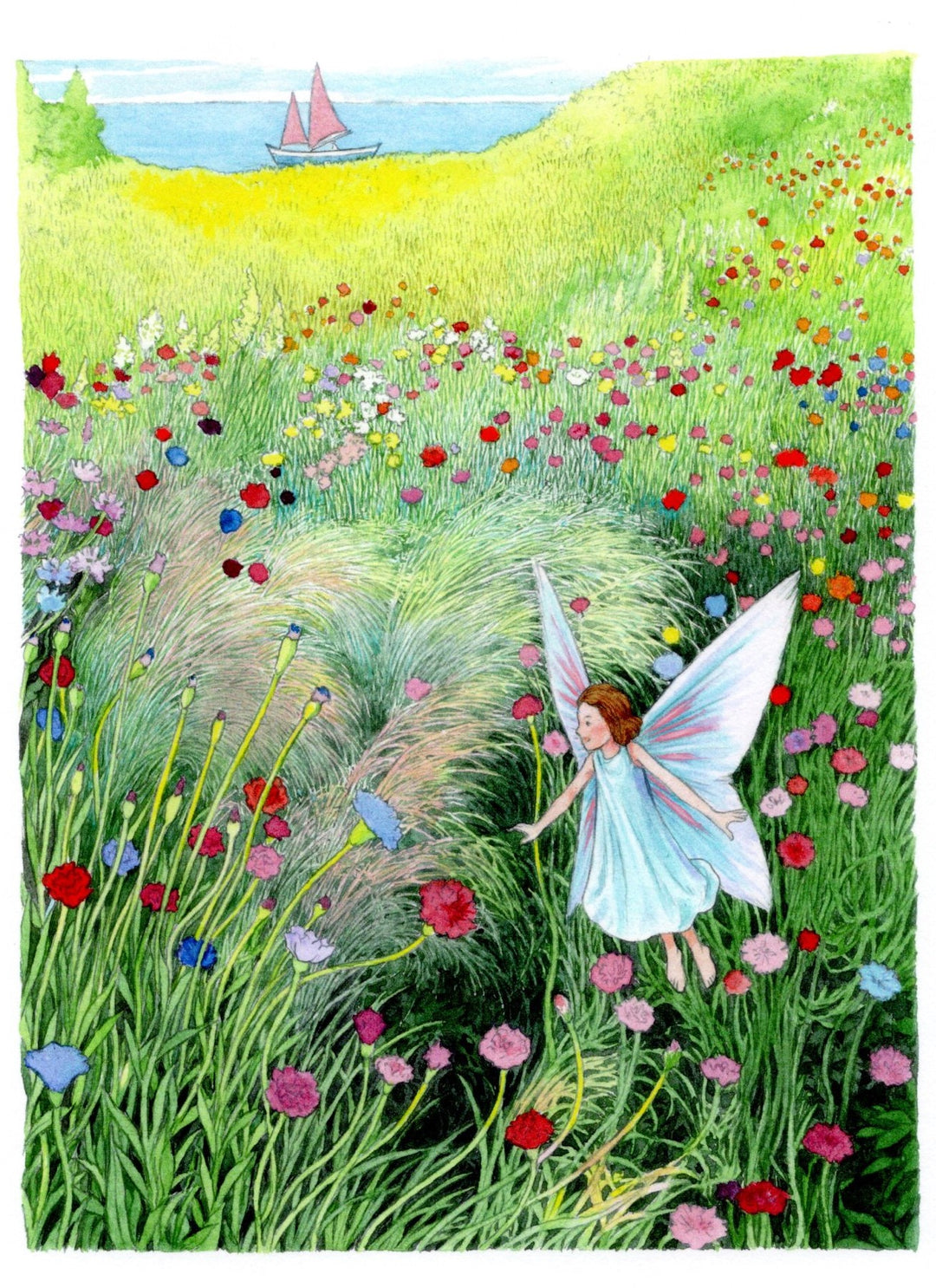 海辺の花畑|アート絵画・販売通販サイトWASABI