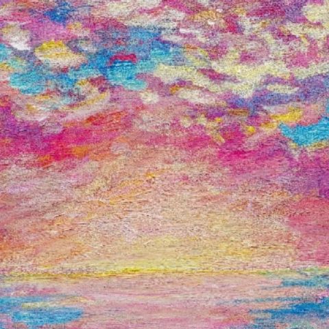 空と海の絵／むらいさき｜アート絵画・販売通販WASABI(ワサビ)