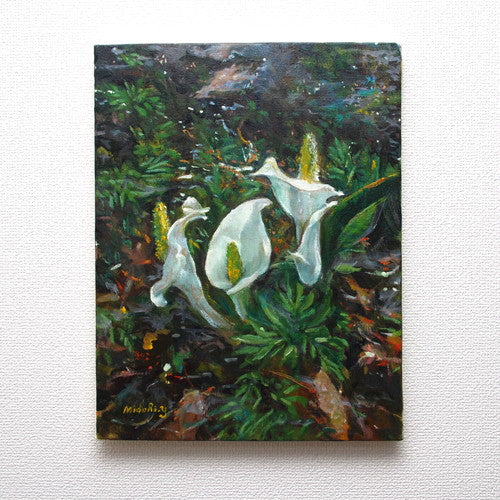 せせらぎ水芭蕉／山口ミドリ｜アート絵画・販売通販WASABI(ワサビ)