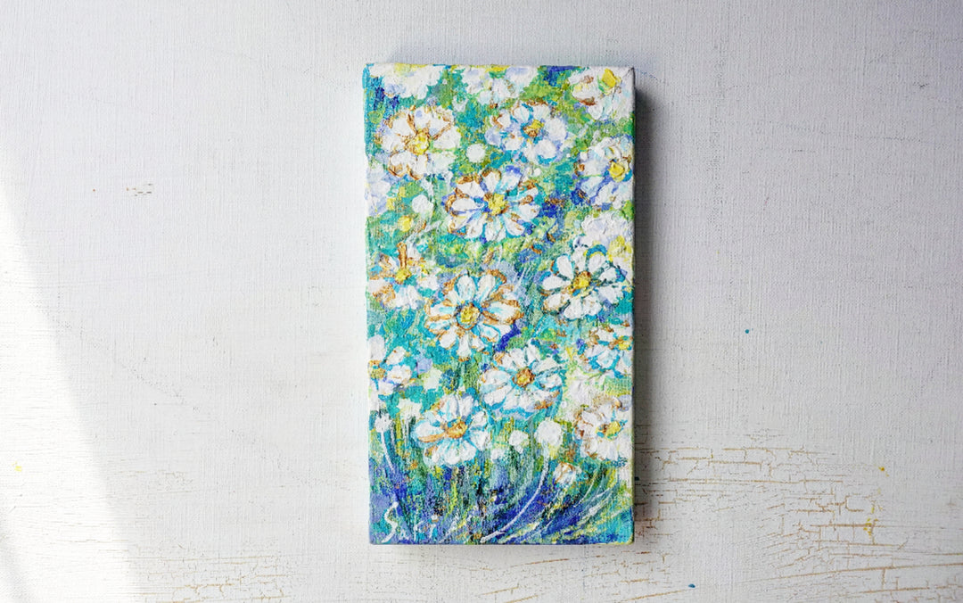 空に伸びる花たち｜アート絵画・販売通販サイトWASABI