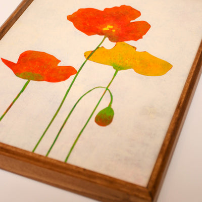 Orange and yellow poppies_A No.186