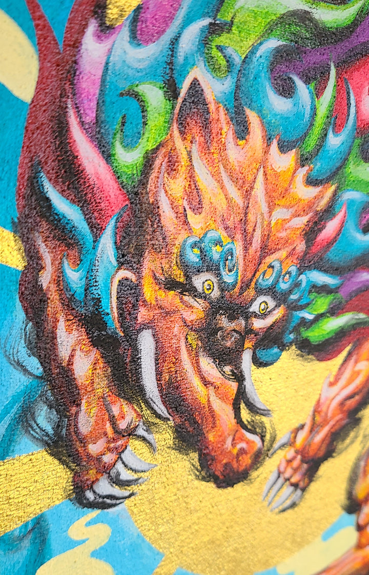 日の出守護獏図／Madblast Hiro｜アート絵画・販売通販WASABI