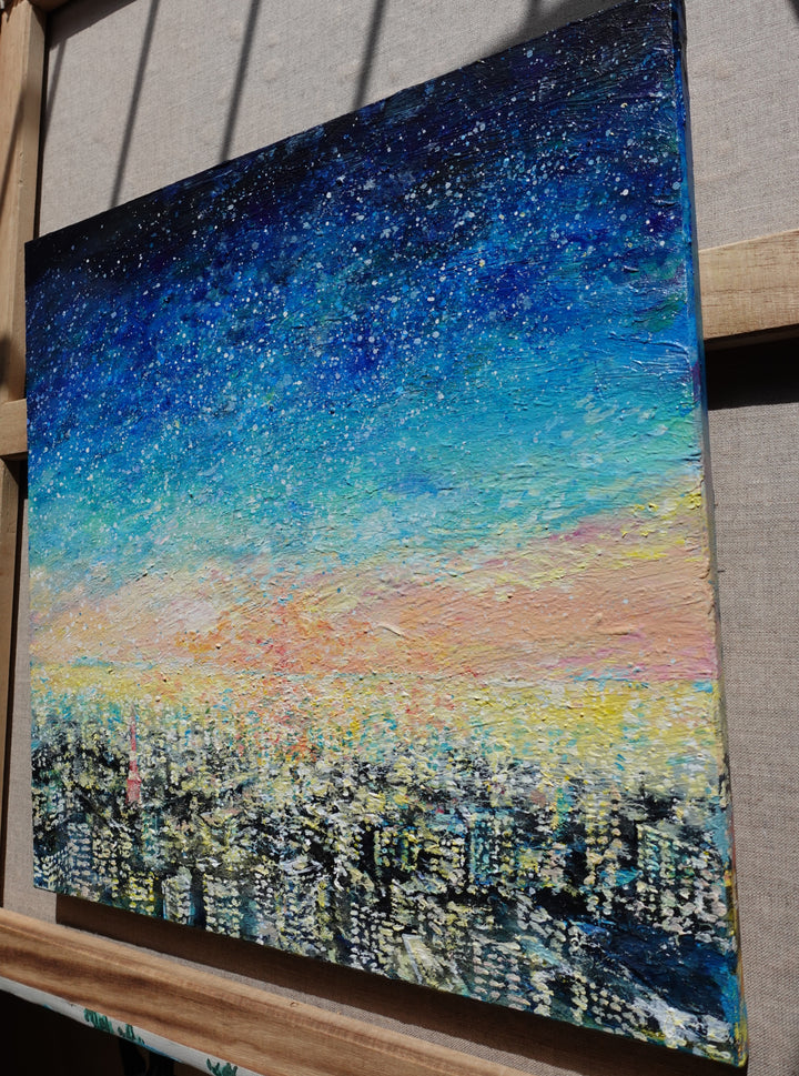 東京タワー　絵画 東京タワー ／Tokyo Tower | 東京タワー。森の中にそびえ立ち、伸び