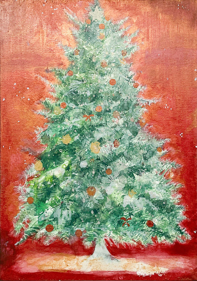 赤と金のクリスマスツリー