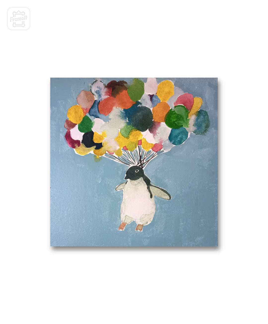 特別価格★【版画（額縁なし）】グリヴォルト（ペンギン　涼しい　暑さ対策） 特別価格☆【版画（額縁なし）】グリヴォルト（ペンギン 涼しい