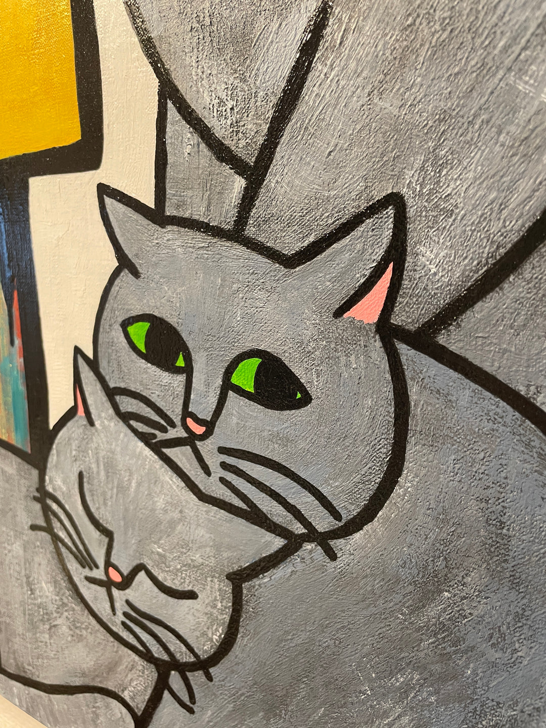 猫のいるおうち／momoe｜アート・絵画通販WASABI(ワサビ)