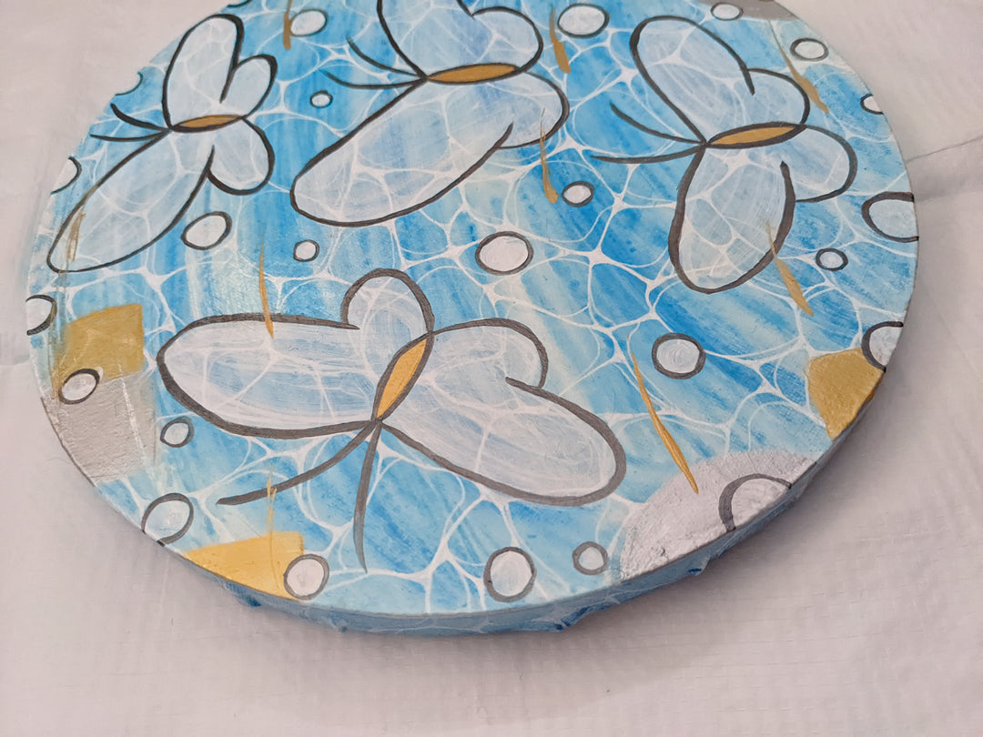 蝶と水面1／SAKI OTSUKA｜アート・絵画通販WASABI(ワサビ)