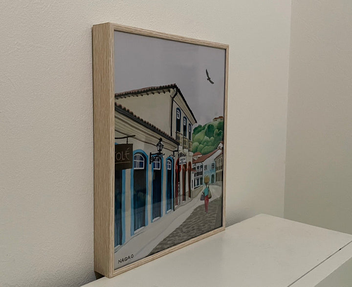 ブラジル_住宅街／長尾みのる｜アート絵画・販売通販WASABI(ワサビ)